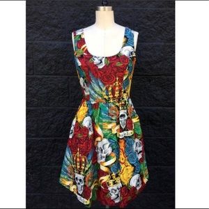 Folter Retrolicious Skull Halloween Muertos Dress